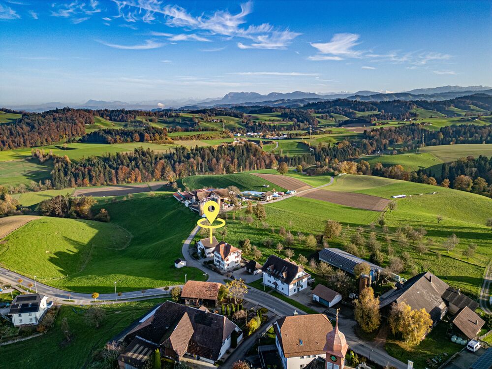 Ländliches Einfamilienhaus mit Panoramasicht