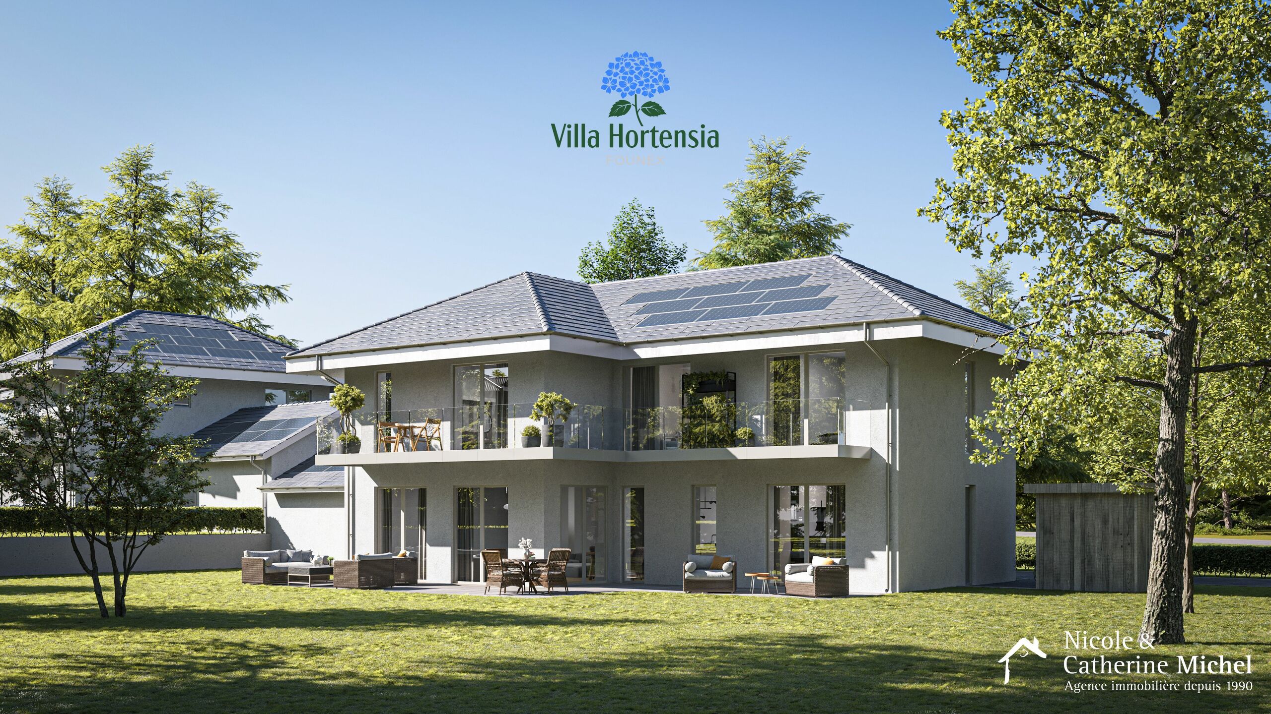 Villa Hortensia Bleu - côté lac