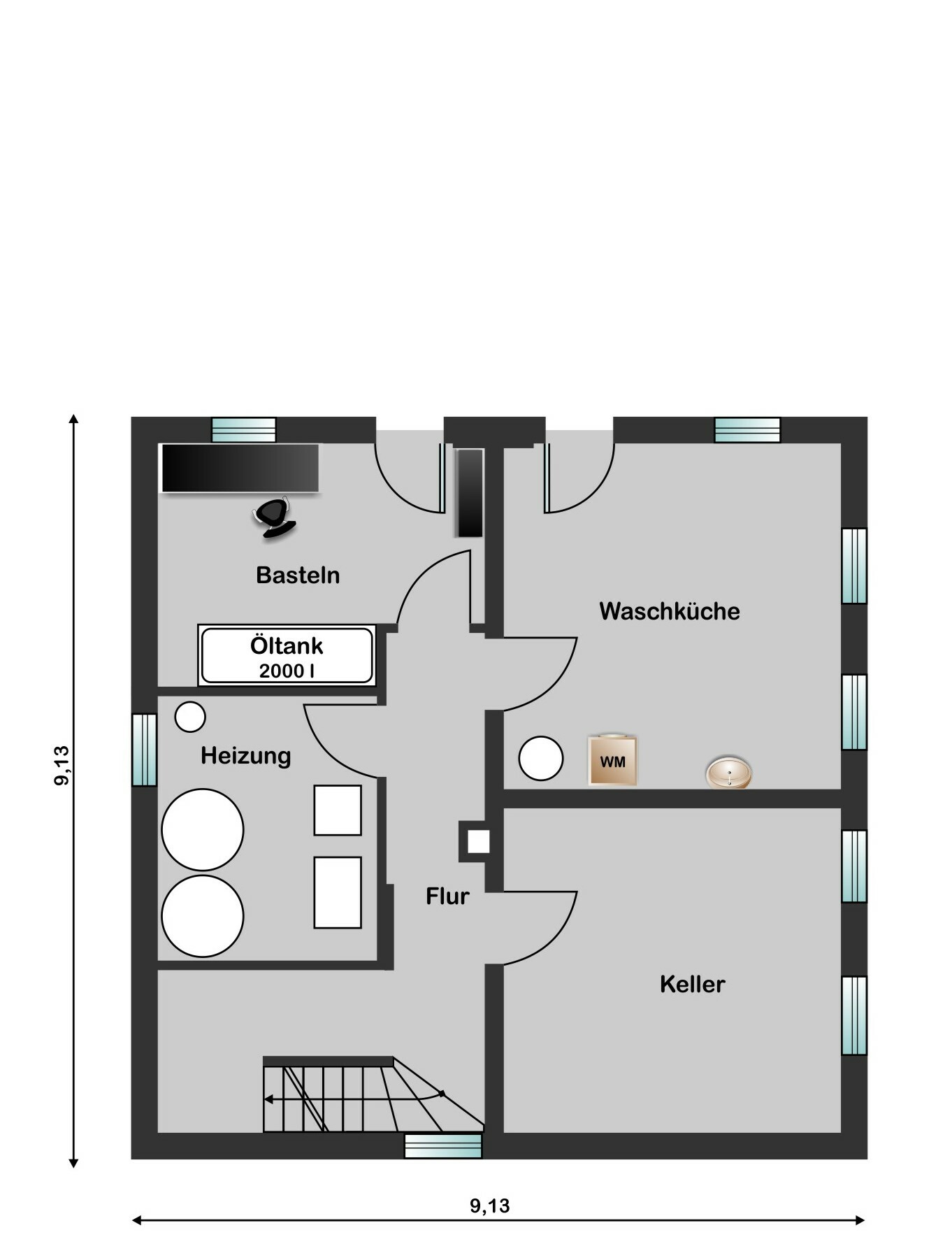 Grundriss Untergeschoss