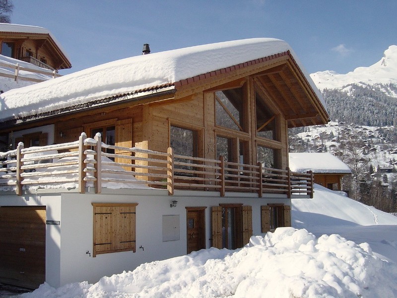 The chalet in winter conditions