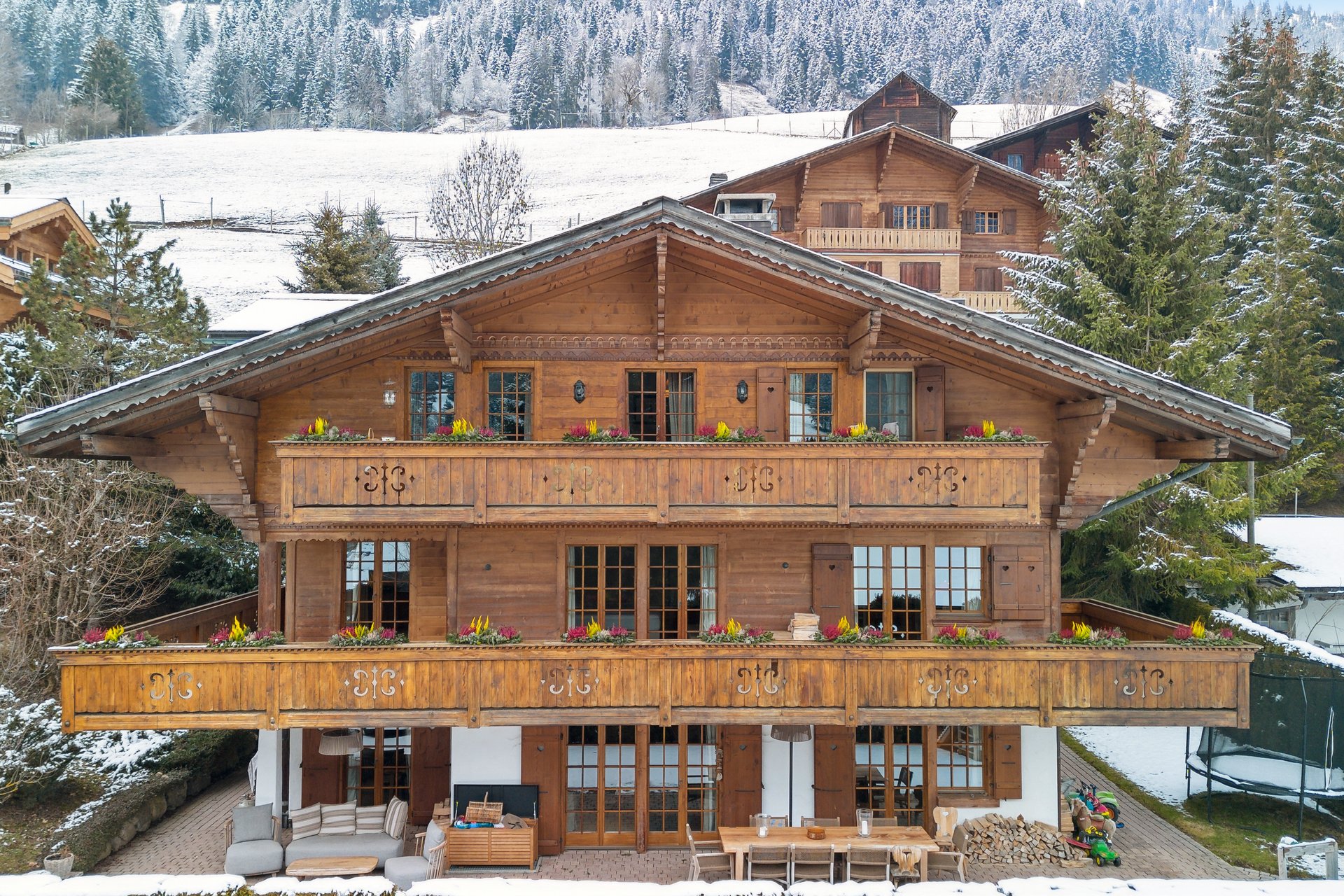 Chalet outside view