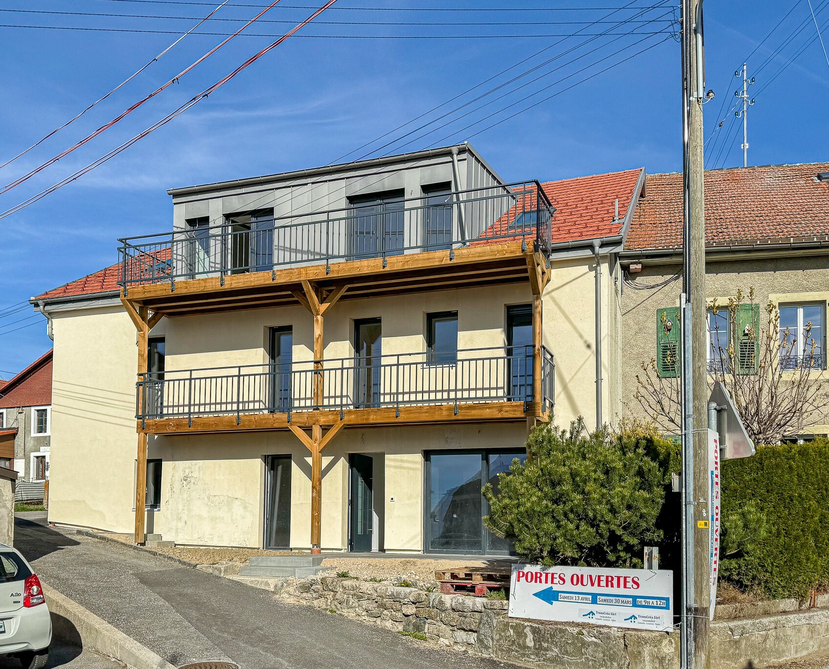 Vue Sud sur le bâtiment