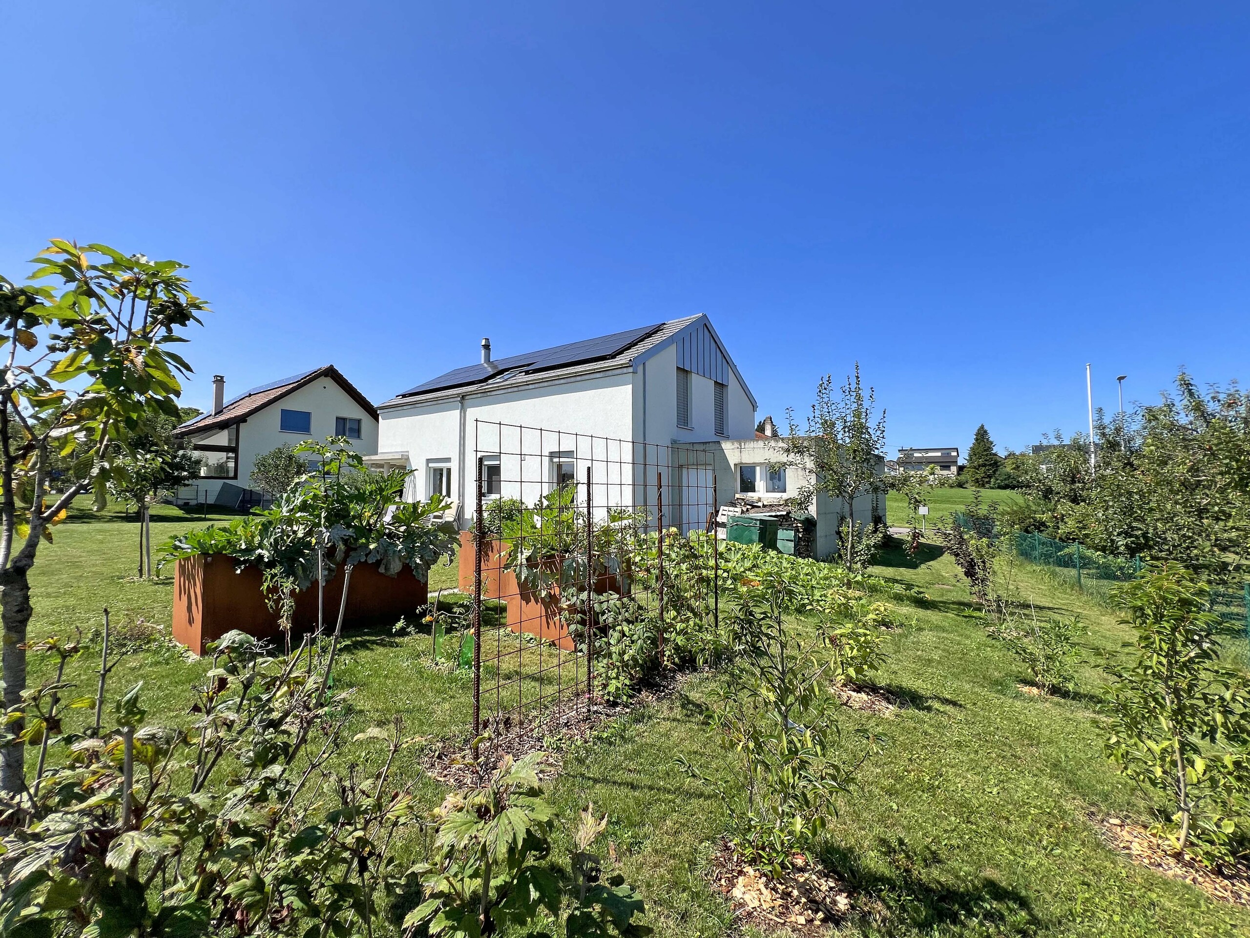 Propriété et jardin potager