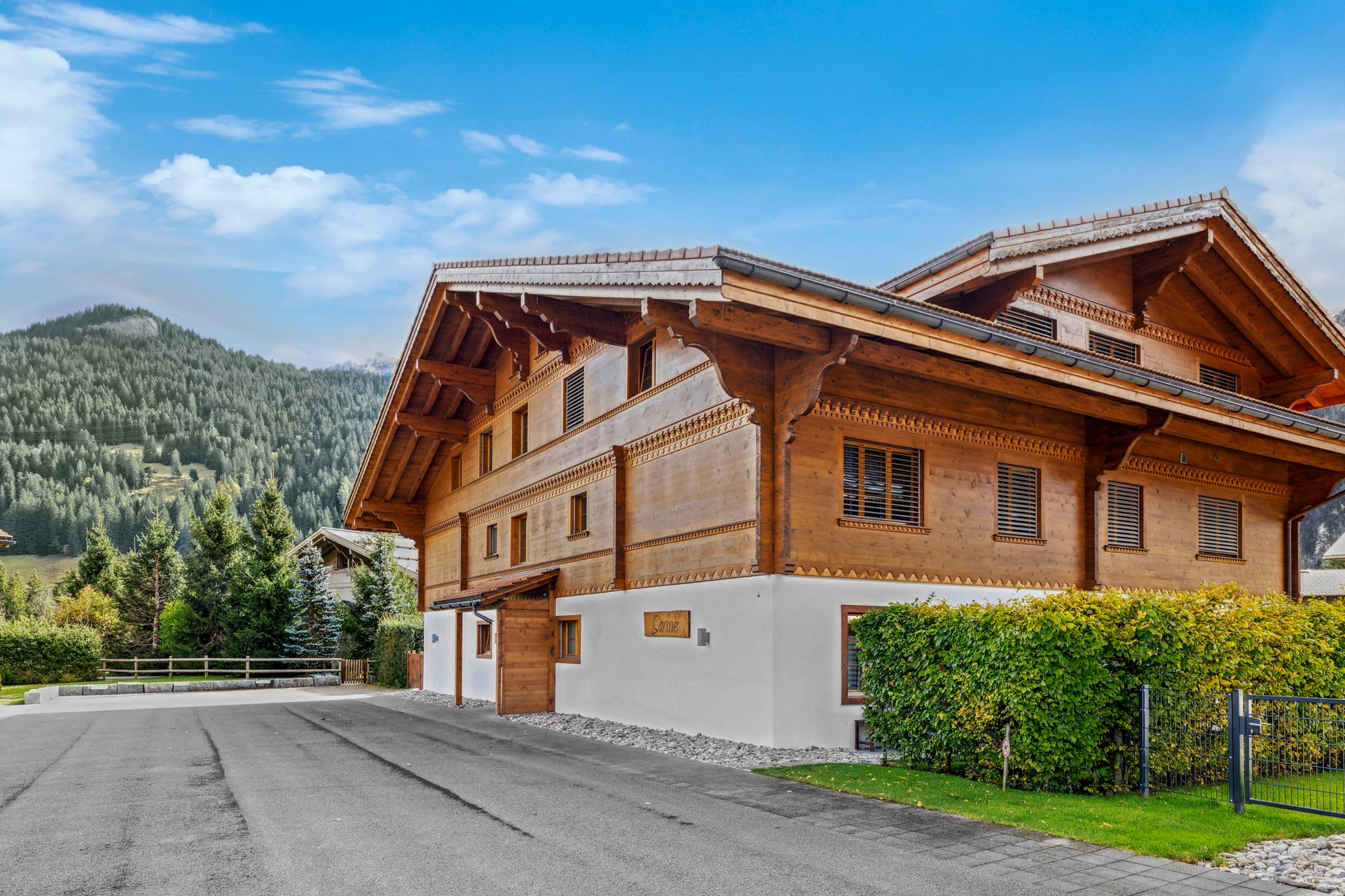 Chalet vu de l'extérieur