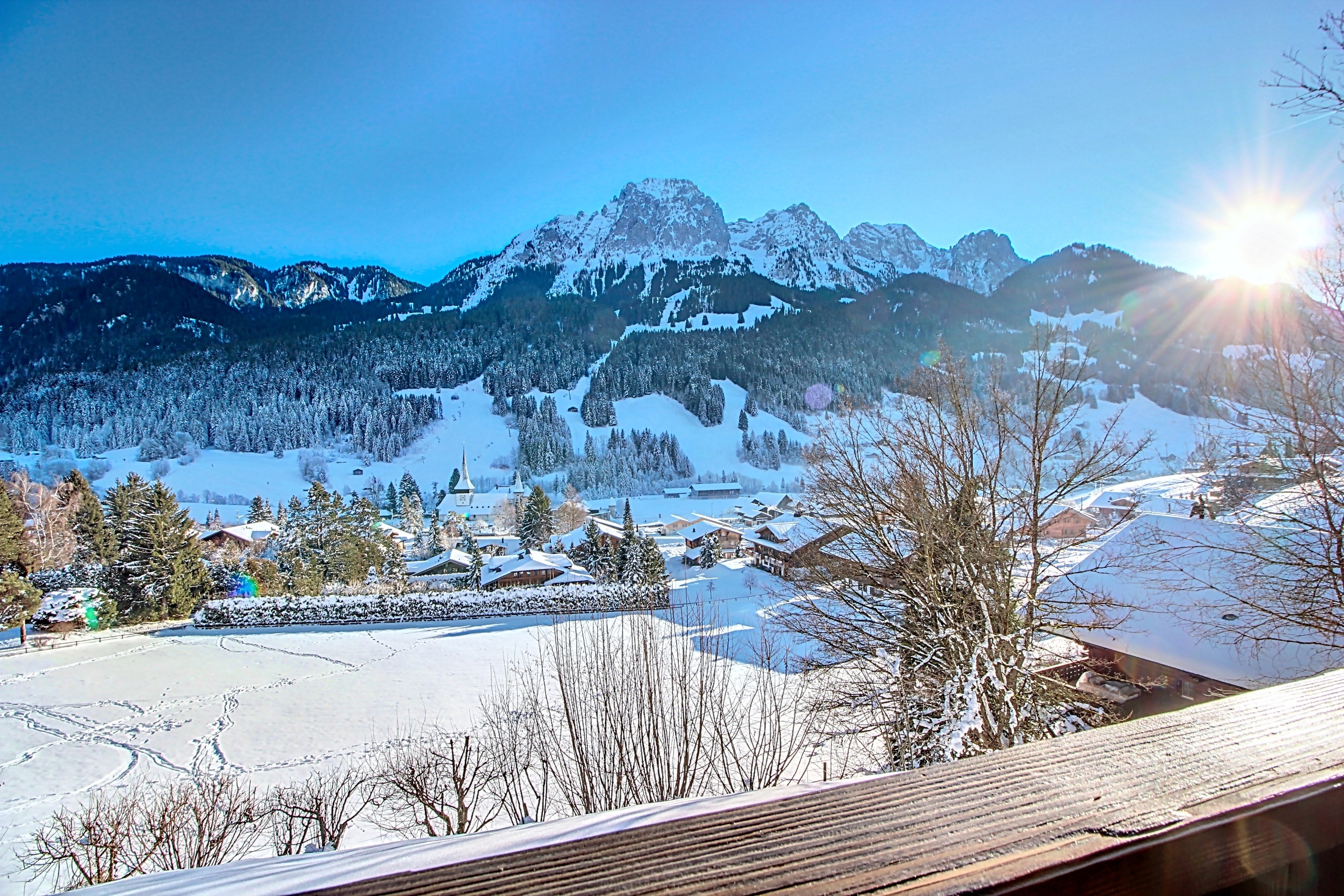 Vue depuis le balcon