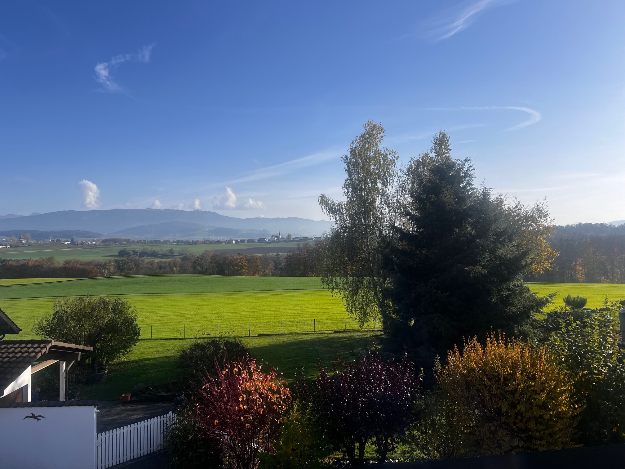 Vue depuis les chambres et séjour 