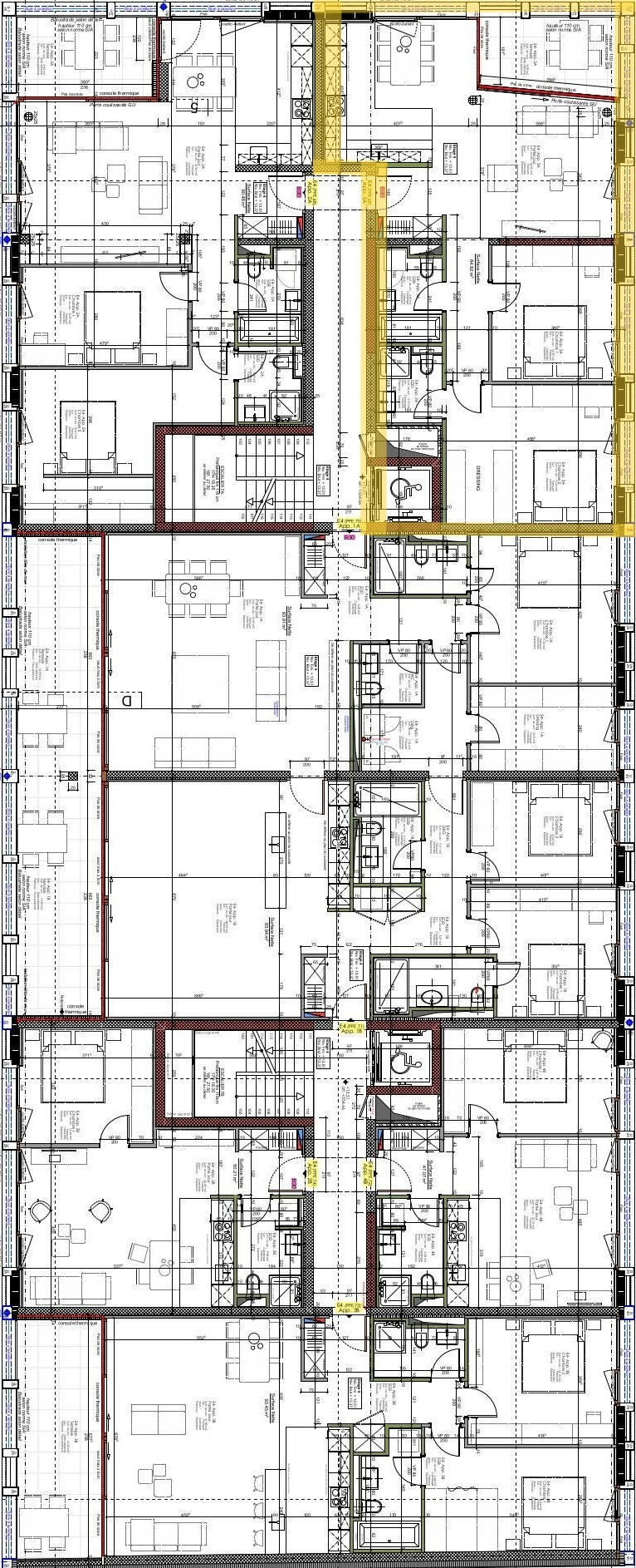 Situation de l'appartement au 4ème étage - NORD-OUEST